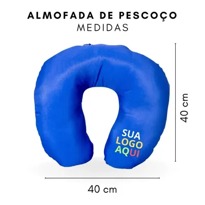 Almofada De Pescoço Azul - 1835336