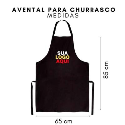 Avental Para Churrasco Personalizado 3 Cores - MEDIDAS - 1686573
