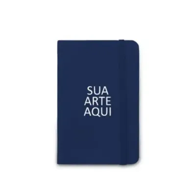 Caderno de bolso azul Personalizada