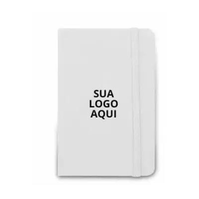 Caderno A6 branco personalizado