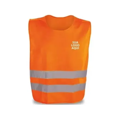 Colete refletivo Amarelo personalizado - frente