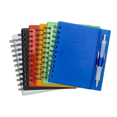 Bloco de anotações com caneta - opções de cores - 1697794