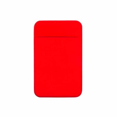 Adesivo Porta Cartão de Lycra para Celular Vermelho - 1726981