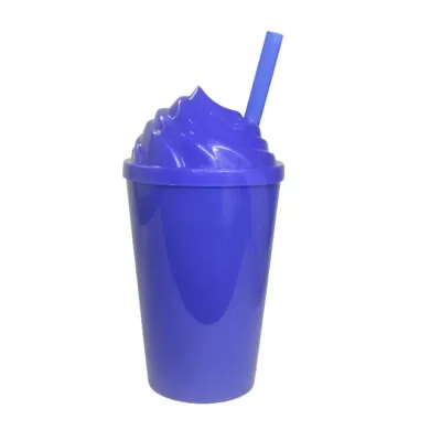 Copo Twister 300 azul bic leitoso 