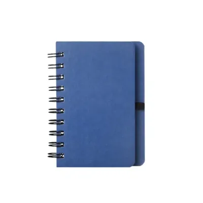 Caderneta capa dura azul e porta caneta - 1760662