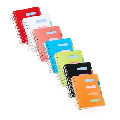 Cadernos em várias cores