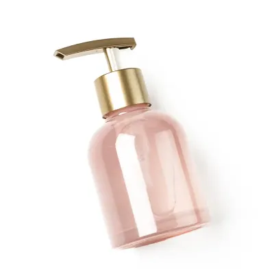 Sabonete Líquido personalizado em vidro rosa