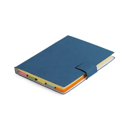Bloco de anotações adesivos - capa azul - 1810372