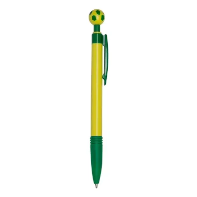 Caneta Plástica Bola - Brasil