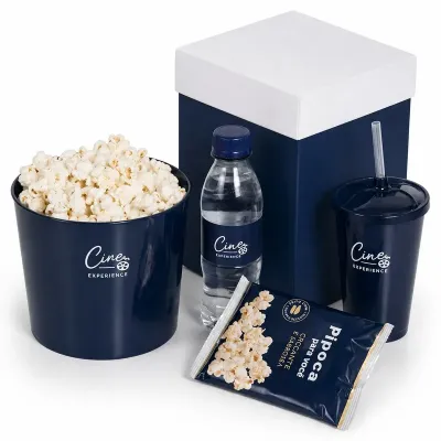 Kit Pipoca Personalizado - Azul