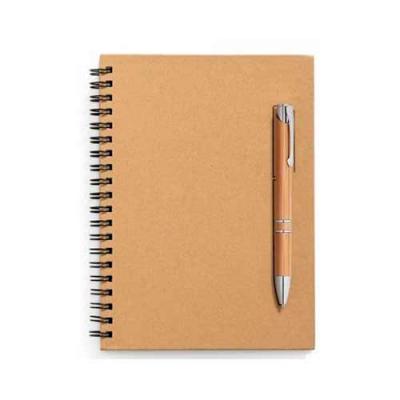 Caderno capa dura em papel kraft - 1811577