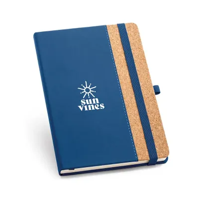 Caderno de anotações azul personalizado - 1870175