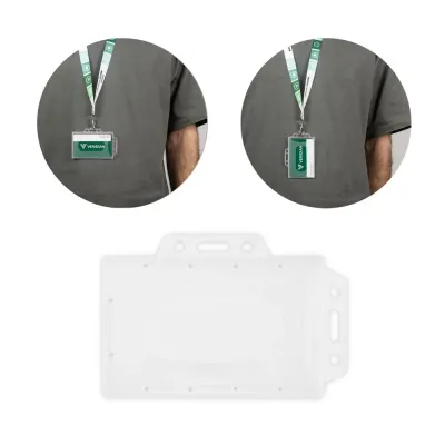 Porta-crachá em Plástico