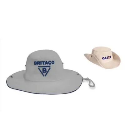 Chapéu australiano em brim