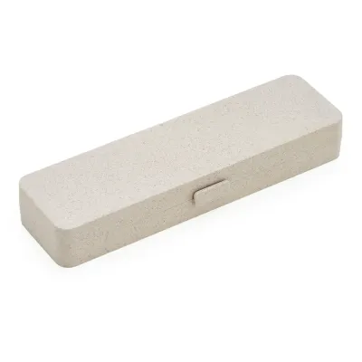 Estojo fibra de bambu para uma caneta