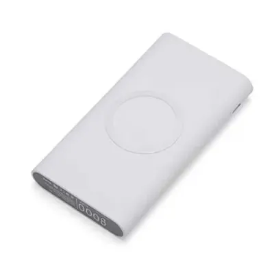 Carregador portátil de indução e indicadores led de bateria e indução