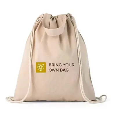 Sacola tipo mochila com algodão reciclado 92936