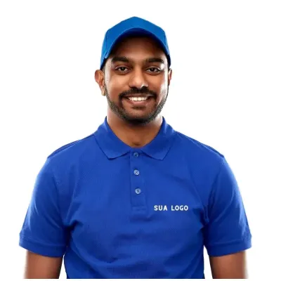 Camiseta Polo Azul para personalizar