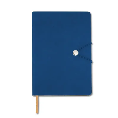 Caderneta Sintética Azul com Fecho - 1976783