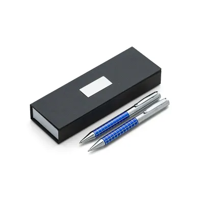 Conjunto Caneta e Lapiseira Azul