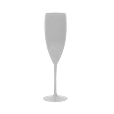 Taça de champanhe branca