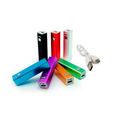 Carregador portátil USB personalizado em várias cores