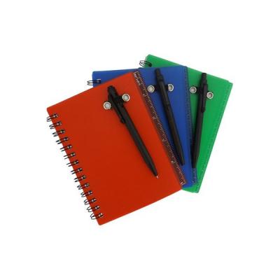 BLOCO DE ANOTAÇÕES COM CAPA PLÁSTICA