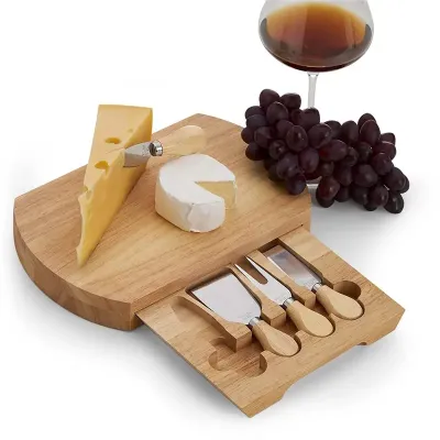 Kit queijo 5 peças em bambu - 1976569