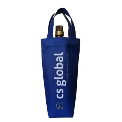 Sacola Azul Personalizada Para Vinho e Garrafas - 1985276