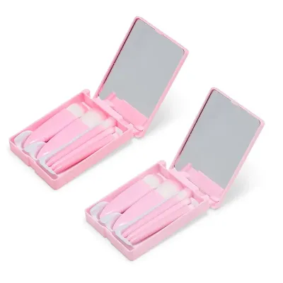 Kit Pincel 5 Peças (Rosa)