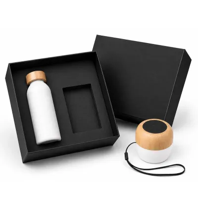 Kit Executivo Premium com detalhe em bambu