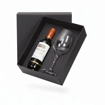 Kit vinho personalizado em caixa