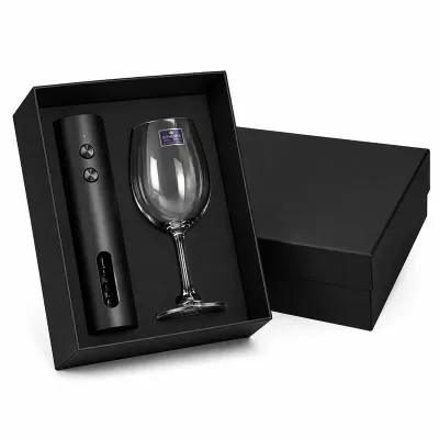 Kit Personalizado com abridor de vinho elétrico