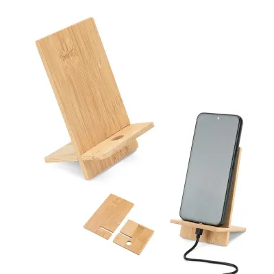 Suporte para celular em bambu