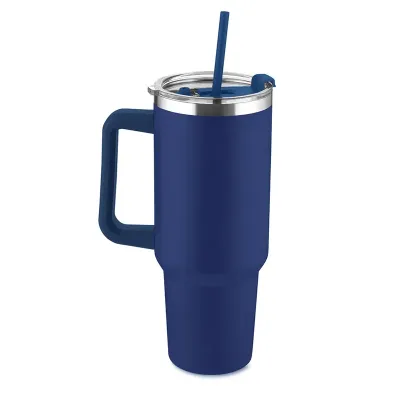 Caneca Térmica em Aço Inox Azul