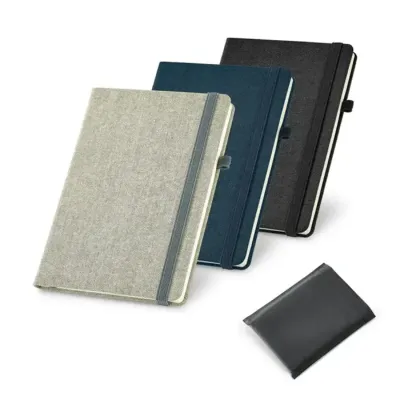 Caderno A5 de capa dura em canvas 