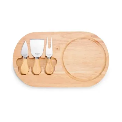 Kit queijo 4 peças com tábua - 1