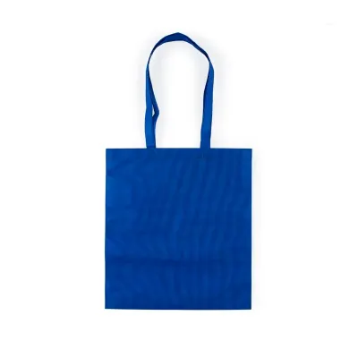 Sacola TNT com alça e logo - azul