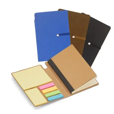 Mini caderno com elástico: várias cores