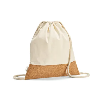 Mochila Saco Personalizada em Algodão e Cortiça