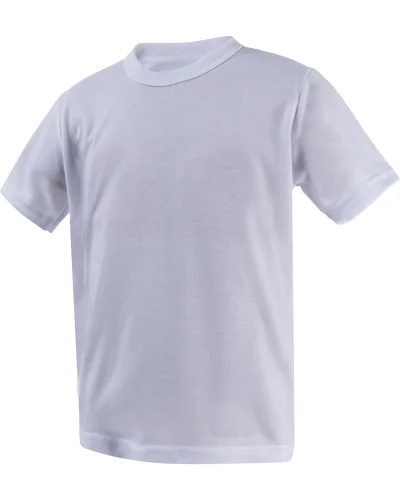 Kit 5 Camisetas Infantil Poliester Branca Para Sublimacao Tam 6 1