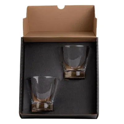Jogo de Copos de Vidro para Caipirinha / Drink - 350 Ml - 2 Pçs 1