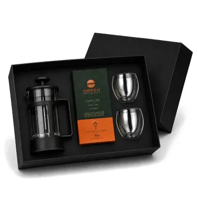 Kit Café Personalizado com cafeteira Francesa