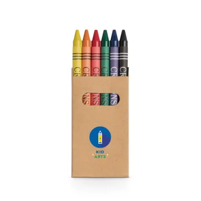 Caixa de giz de cera personalizada
