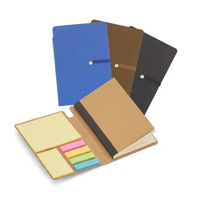 Mini caderno com elástico e sticky notes - 1