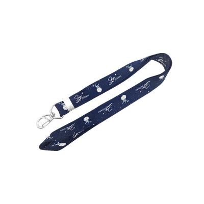 Cordão de crachá 25mm, confeccionado em fita de poliéster acetinada. Processo de gravação frente ...