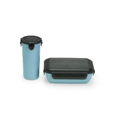 Kit com copo para salada e marmita herméticética