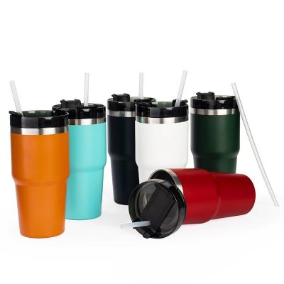 Copo Térmico 600ml Personalizado Inox com Tampa e Canudo