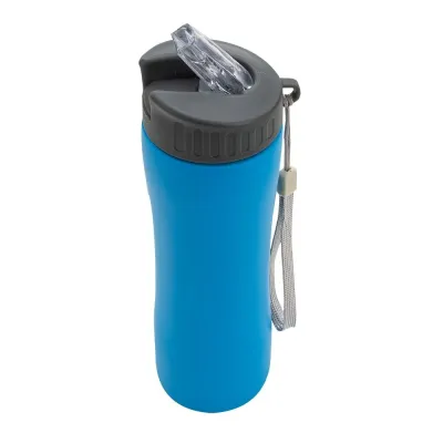 Squeeze Inox 600ml com Bico Transparente Personalizado com Logo Promocional