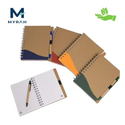 Caderno Ecológico com Caneta | Cores